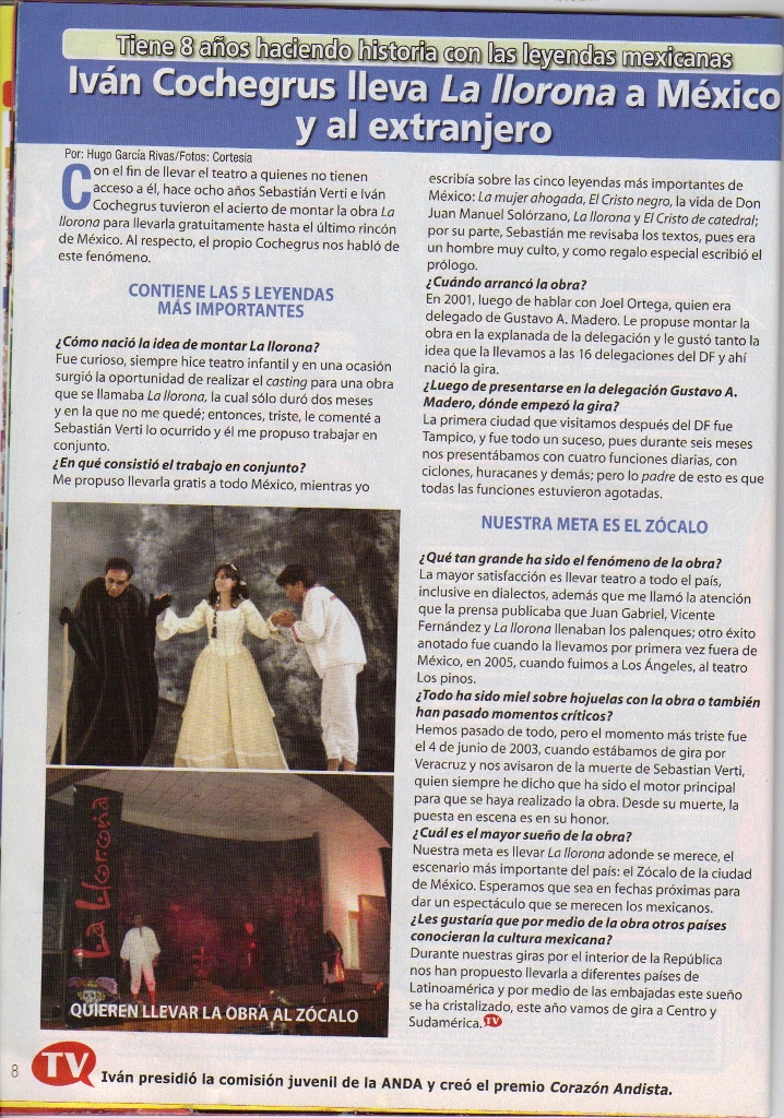 Nota de prensa La Llorona